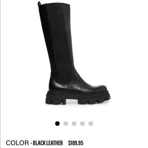 Steve Madden wayde black leather boots